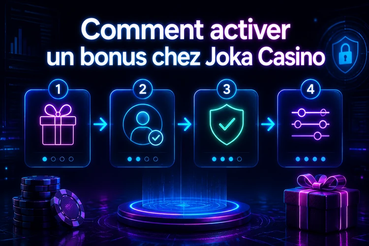 Comment activer un bonus chez Joka Casino