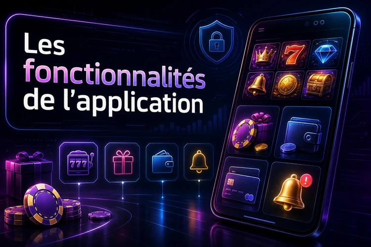 Les fonctionnalités de l'application
