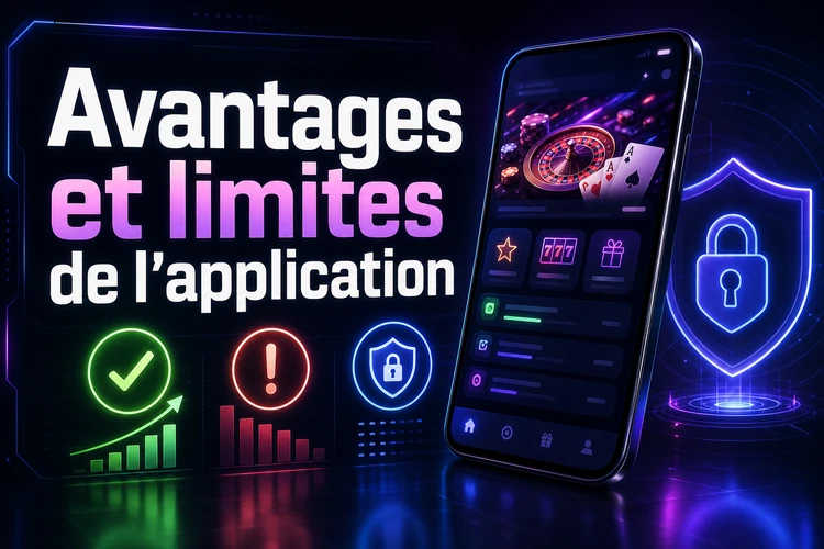 Avantages et limites de l'application